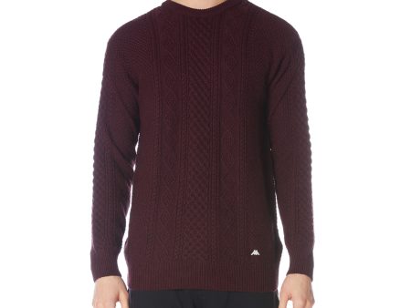 Robe Giovani Acrab Pullover - Burgundy Online