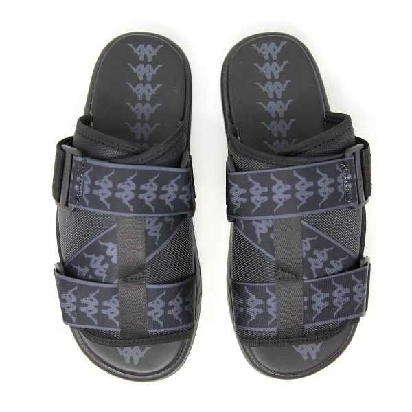 222 Banda Mitel 1 Sandals - Black Grey Dk For Cheap