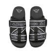 Logo Tape Kalpi Sandals - Black White Supply