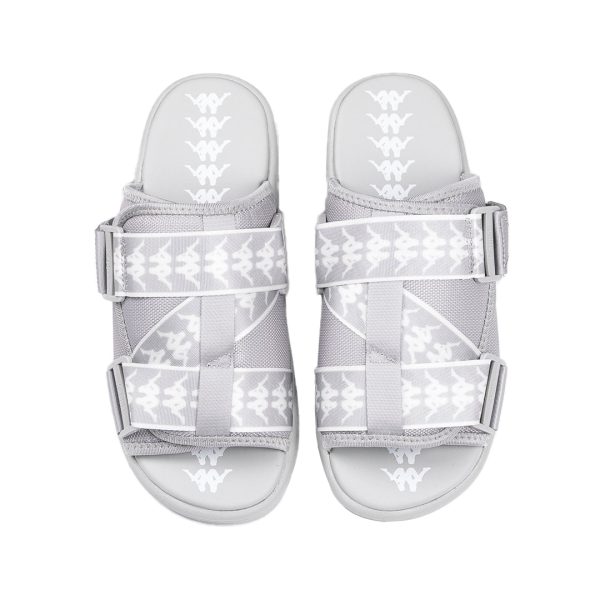 222 Banda Mitel 1 Sandals - Grey White For Discount