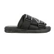 Logo Tape Kalpi Sandals - Black White Supply