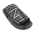 Logo Tape Kalpi Sandals - Black White Supply