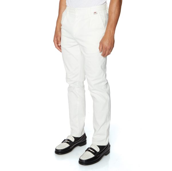 Robe Giovani Brax Trousers - White For Cheap