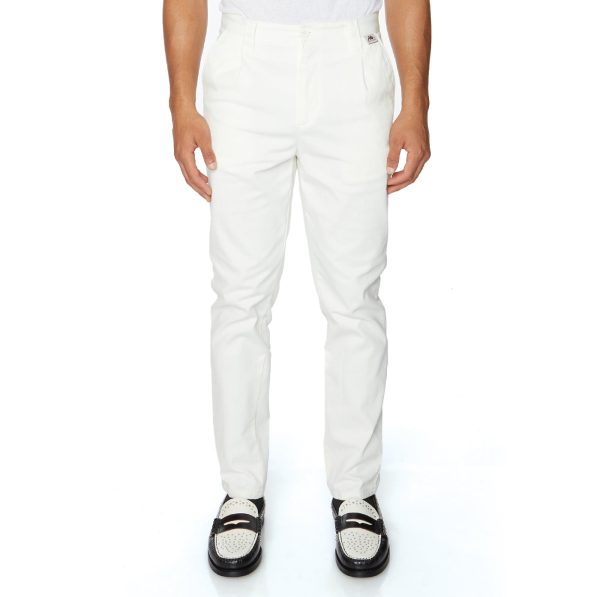 Robe Giovani Brax Trousers - White For Cheap