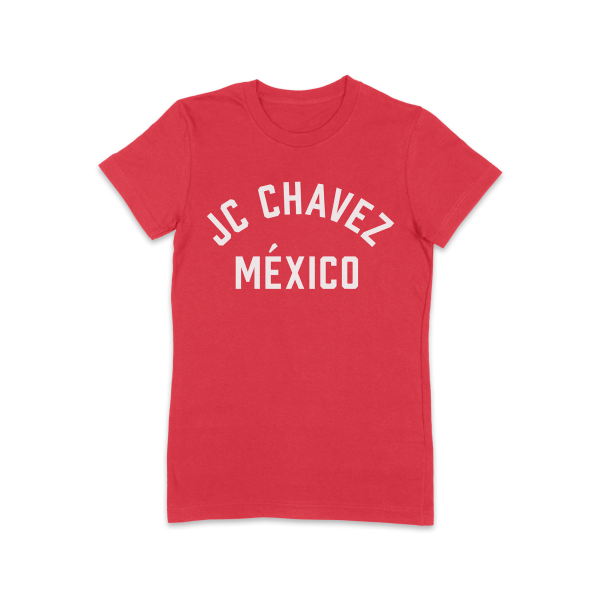 Playera  JC Chavez México  roja mujer Supply