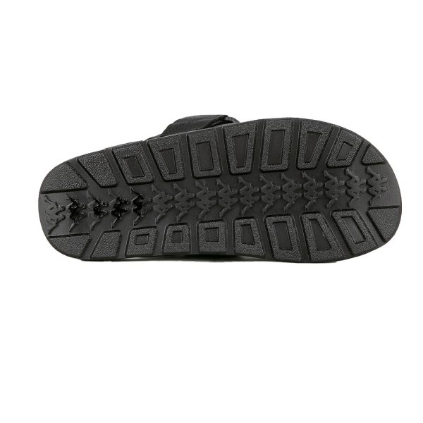 Logo Tape Kalpi Sandals - Black White Supply