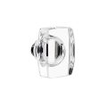 Emtek C5212WS Concealed , Privacy , Modern Rectangular Rosette , Windsor Crystal Knob Online Sale