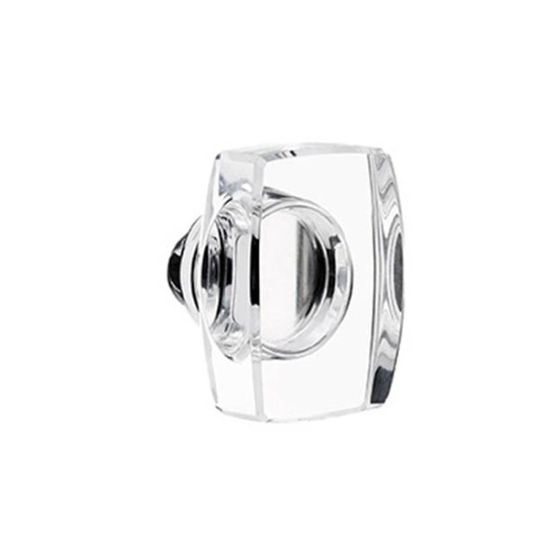 Emtek C5212WS Concealed , Privacy , Modern Rectangular Rosette , Windsor Crystal Knob Online Sale