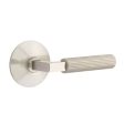 Emtek C5316.LS.SK Concealed Fastener , Passage , Urban Modern Rosette , L-Square Stem , Straight Knurled Handle For Discount