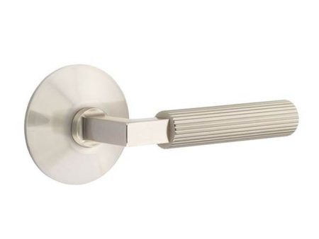 Emtek C5316.LS.SK Concealed Fastener , Passage , Urban Modern Rosette , L-Square Stem , Straight Knurled Handle For Discount