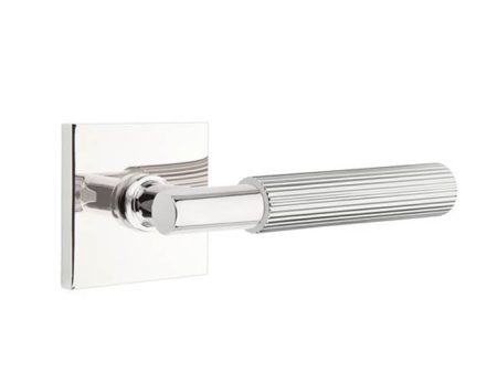 Emtek C5212.TA.SK Concealed Fastener , Privacy , Modern Rectangular Rosette , T-Bar Stem , Straight Knurled Handle Online Sale